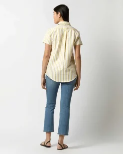 Short-Sleeved Tomboy Popover Shirt^Ann Mashburn Online