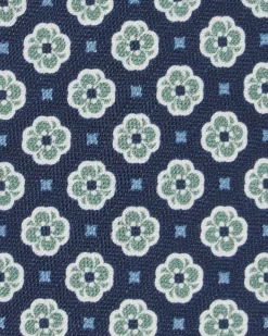Silk/Linen Print Tie^Sid Mashburn Sale