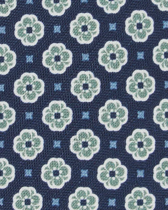 Silk/Linen Print Tie^Sid Mashburn Sale