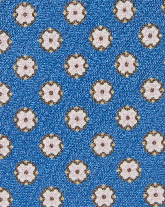 Silk/Linen Print Tie^Sid Mashburn Fashion
