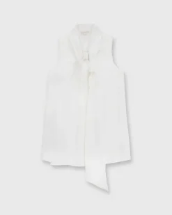 Sleeveless Tie-Neck Blouse^Ann Mashburn Online