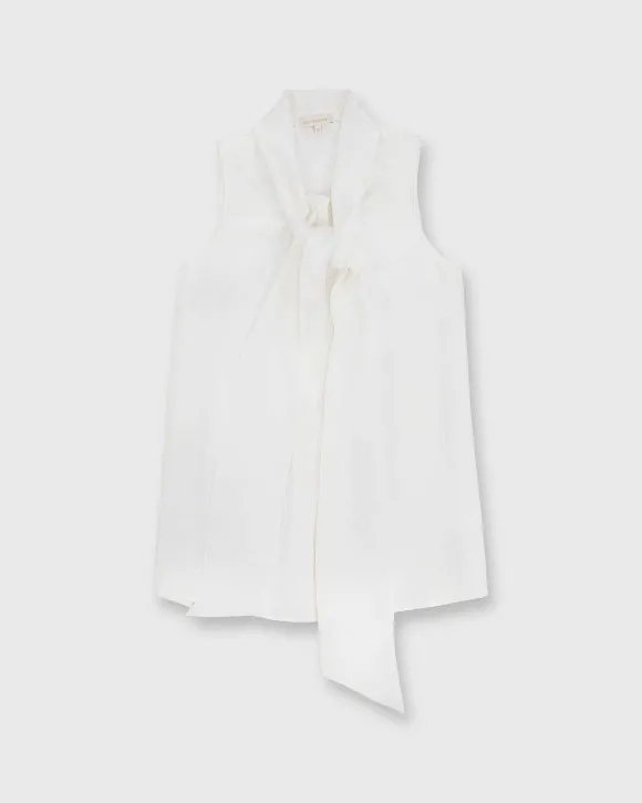 Sleeveless Tie-Neck Blouse^Ann Mashburn Online