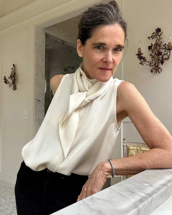 Sleeveless Tie-Neck Blouse^Ann Mashburn Online