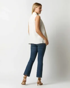 Sleeveless Tie-Neck Blouse^Ann Mashburn Online