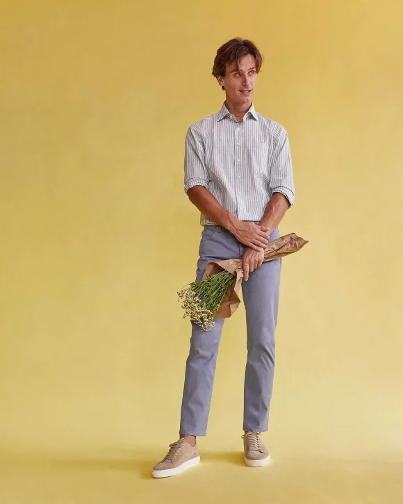 Slim Straight 5-Pocket Pant^Sid Mashburn Flash Sale