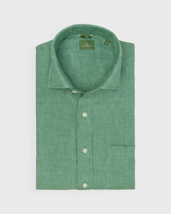 Slim-Fit Spread Collar Sport Shirt^Sid Mashburn Best