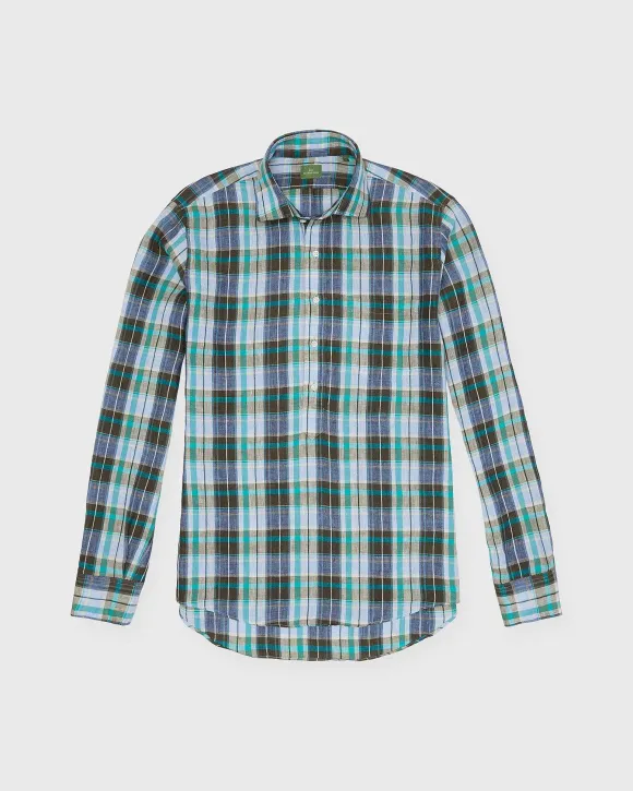 Spread Collar Popover Sport Shirt^Sid Mashburn Hot