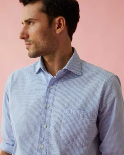 Spread Collar Popover Sport Shirt^Sid Mashburn Fashion