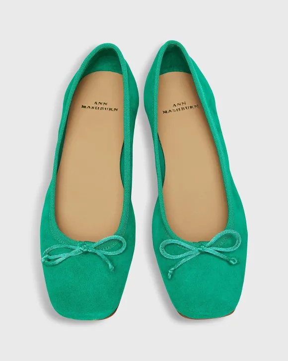 Square-Toe Ballet Flat^Ann Mashburn New