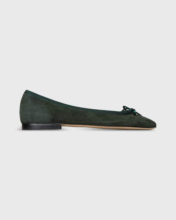 Square-Toe Ballet Flat^Ann Mashburn Shop