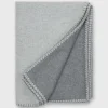 Stitched Reversible Throw Blanket^Mashburn Clearance