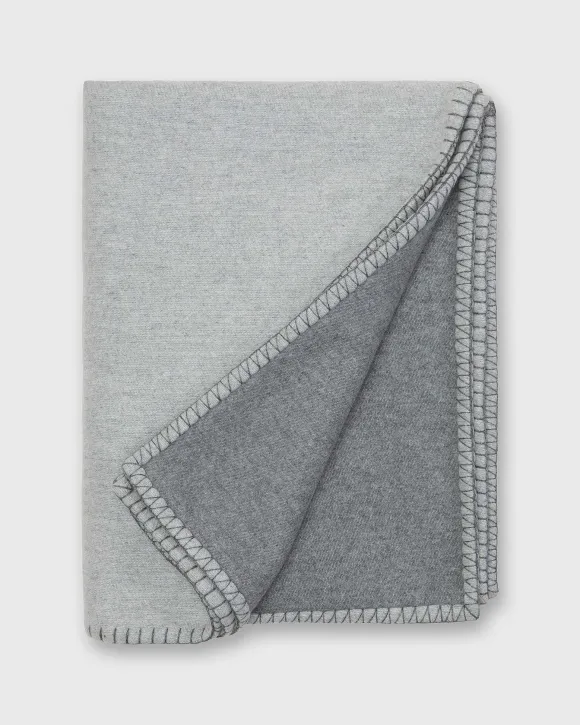 Stitched Reversible Throw Blanket^Mashburn Clearance