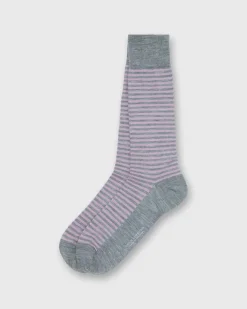 Striped Trouser Dress Socks^Sid Mashburn Fashion