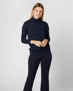 Superfine Funnel-Neck Sweater^Ann Mashburn Fashion