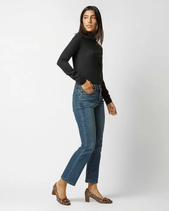 Superfine Funnel-Neck Sweater^Ann Mashburn Flash Sale