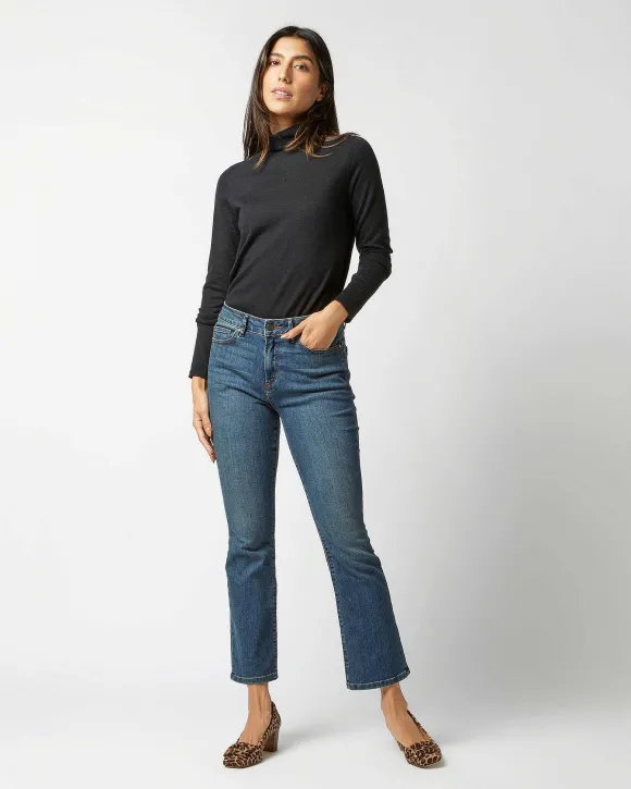 Superfine Funnel-Neck Sweater^Ann Mashburn Flash Sale