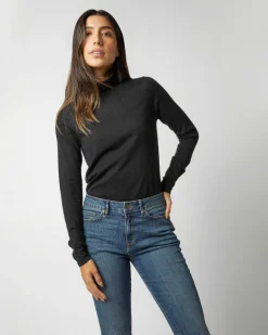 Superfine Funnel-Neck Sweater^Ann Mashburn Flash Sale