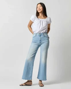 The Hustler Roller Flood Jean^Mother Denim Clearance