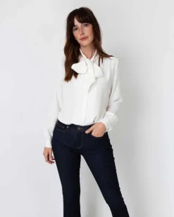 Tie-Neck Blouse^Ann Mashburn Best Sale