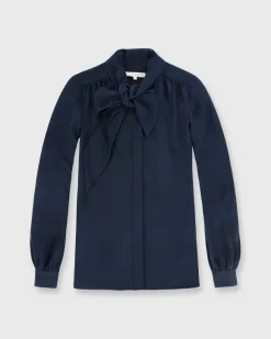Tie-Neck Blouse^Ann Mashburn Discount