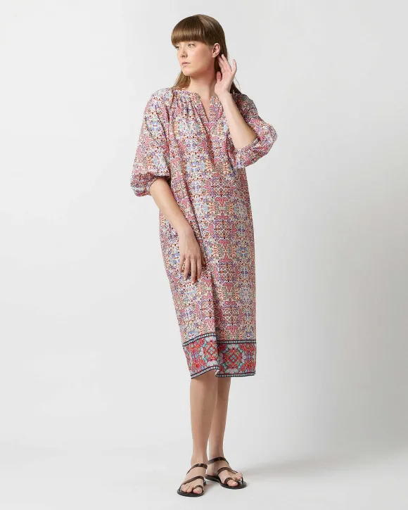 Trapunto Blouson Dress^Ann Mashburn Store