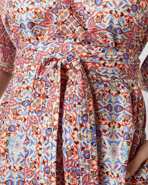 Trapunto Blouson Dress^Ann Mashburn Store