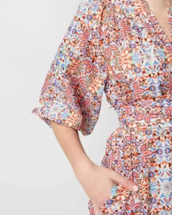 Trapunto Blouson Dress^Ann Mashburn Store