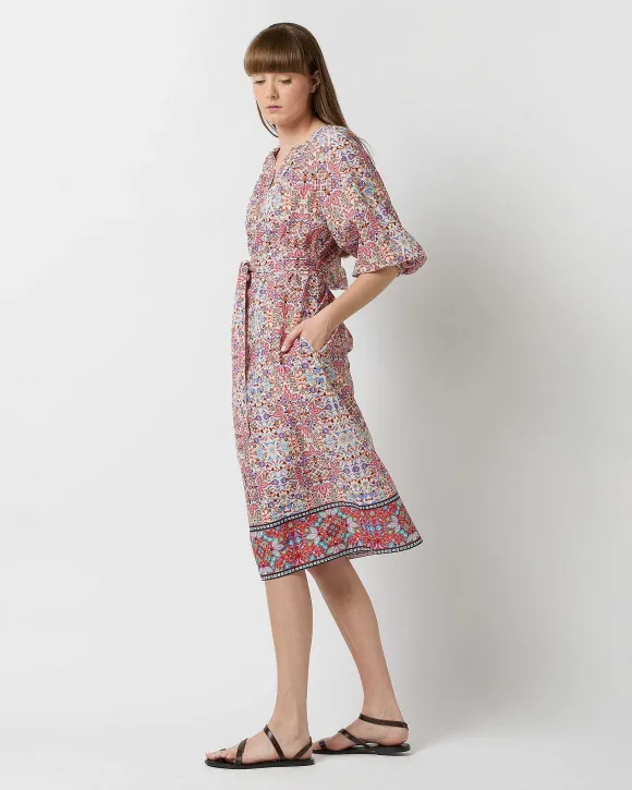 Trapunto Blouson Dress^Ann Mashburn Store