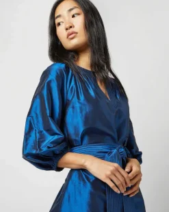 Trapunto Blouson Dress^Ann Mashburn Cheap