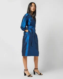 Trapunto Blouson Dress^Ann Mashburn Cheap