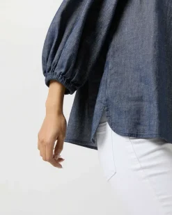 Trapunto Blouson Top^Ann Mashburn Fashion