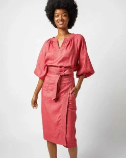 Trapunto Blouson Top^Ann Mashburn New