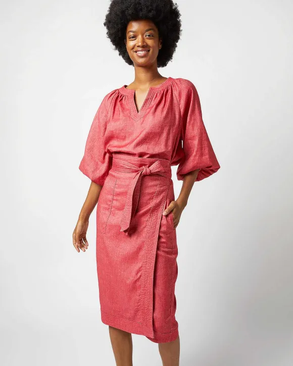 Trapunto Blouson Top^Ann Mashburn New