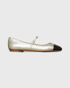 Two-Tone Mary Jane Ballet Flat^Ann Mashburn Discount