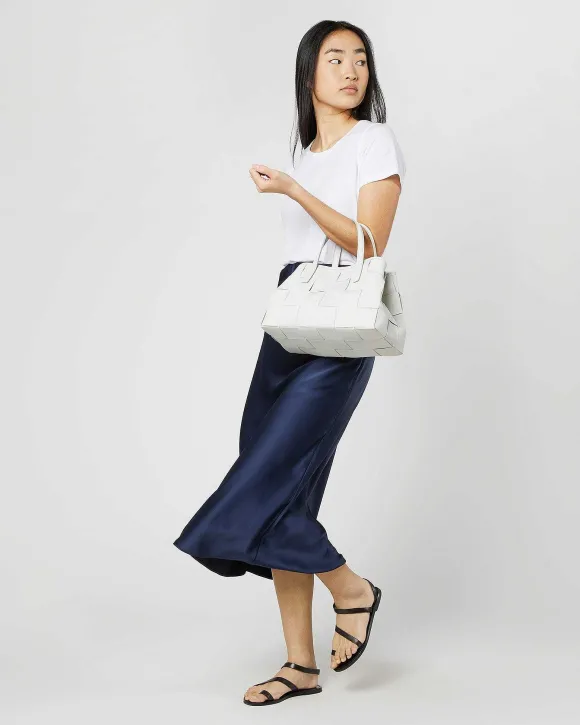 Wide Woven Satchel Bag^Ann Mashburn Fashion