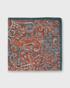 Wool/Silk Pocket Square^Sid Mashburn Clearance
