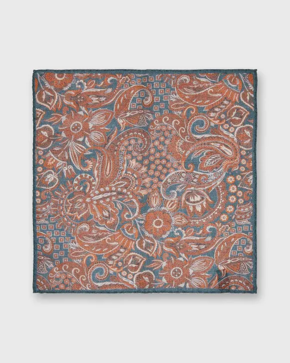 Wool/Silk Pocket Square^Sid Mashburn Clearance